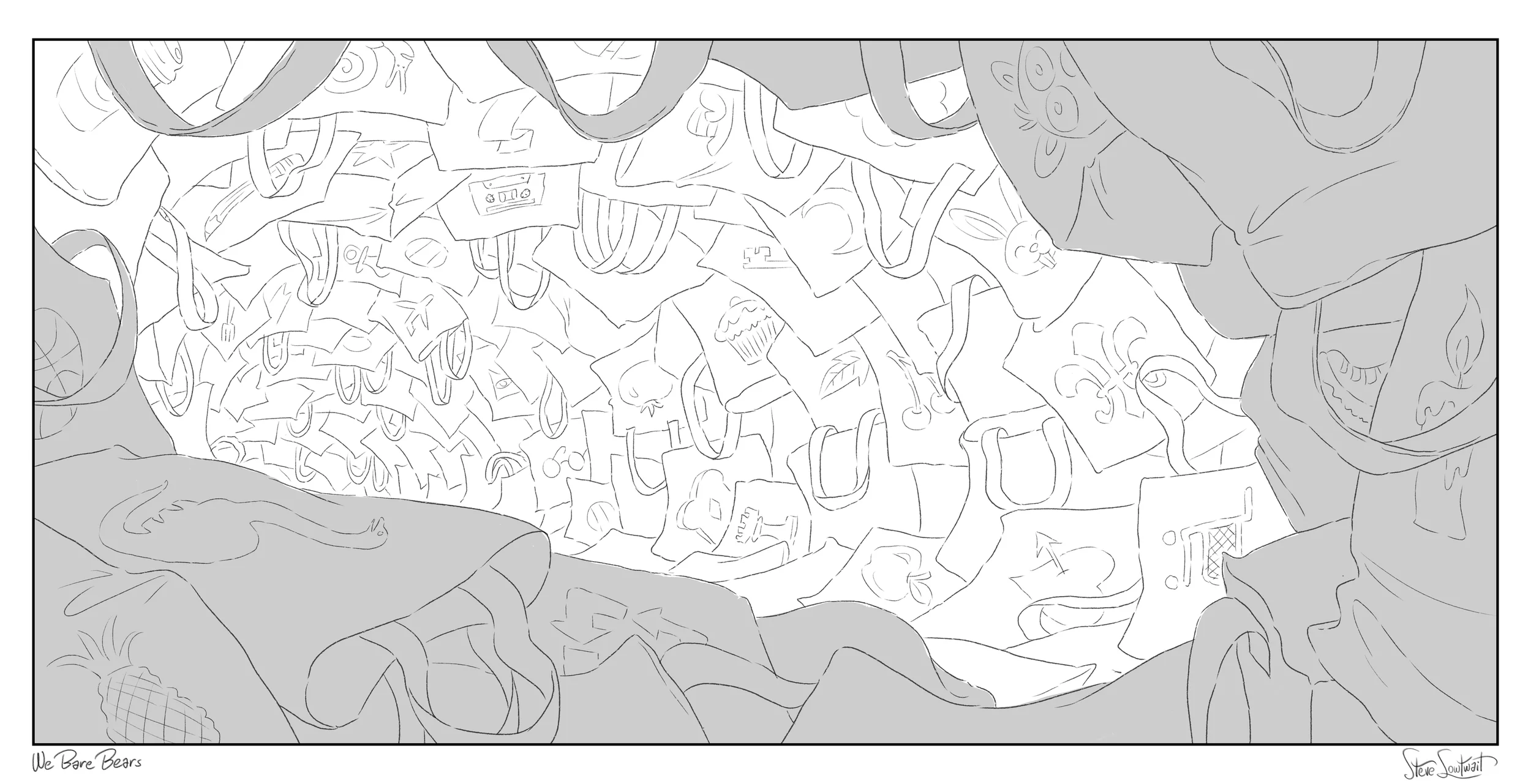 I drew hundreds upon...