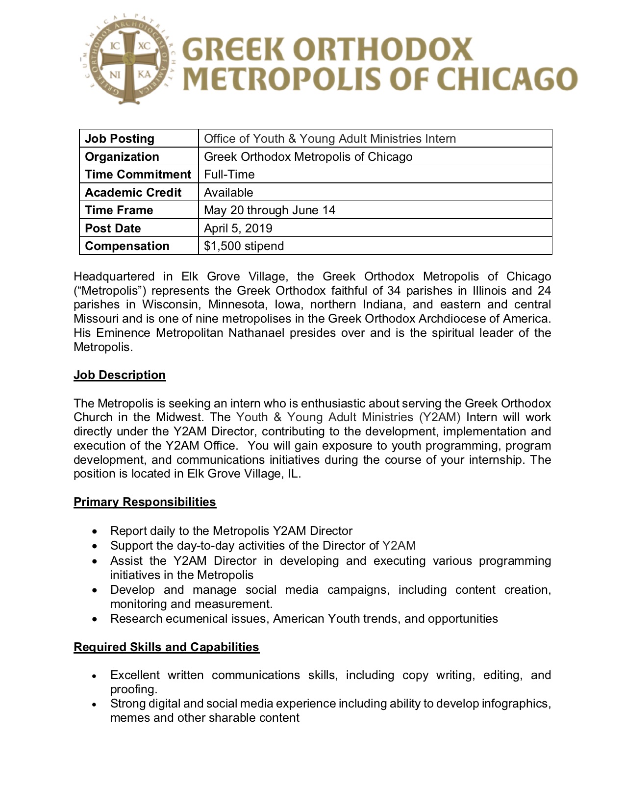 office of youth intern search metropolis of chicago youth intern