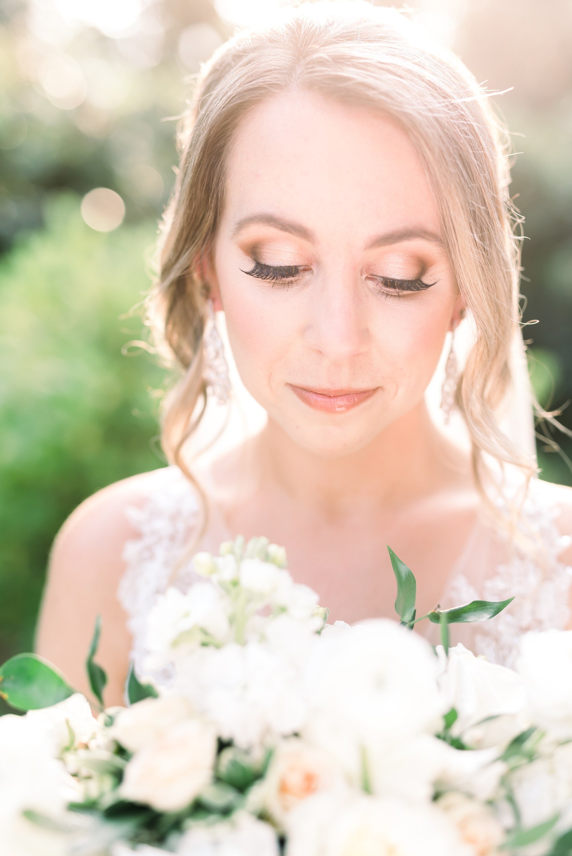 Soft Glam bridal makeup bridal portrait Charlotte NC