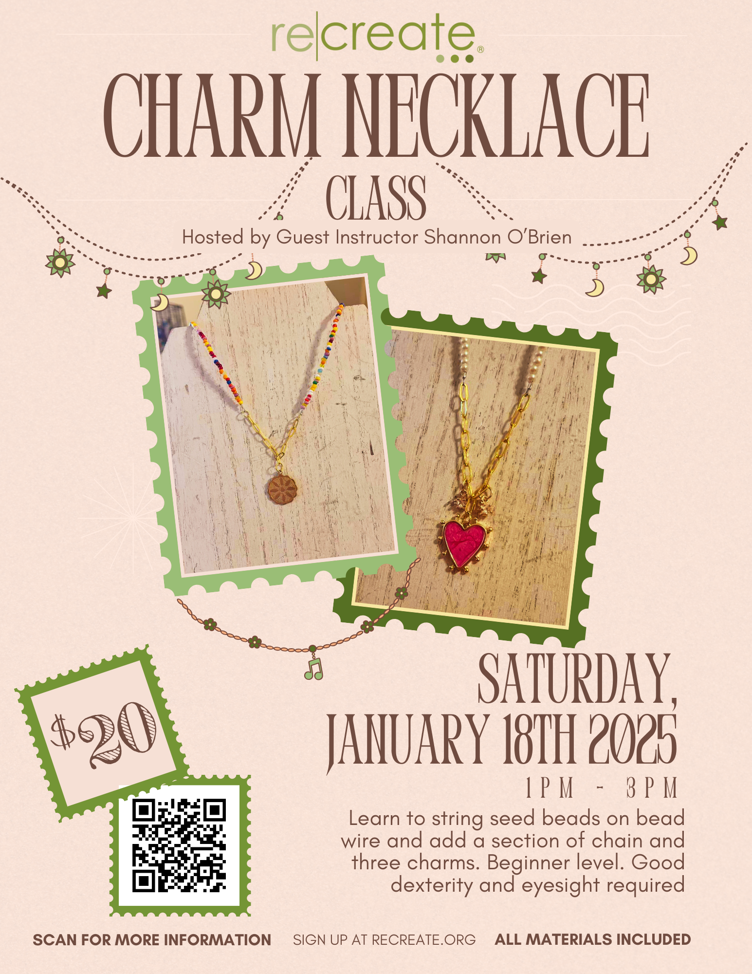 Charm Necklace Making Workshop — ReCreate