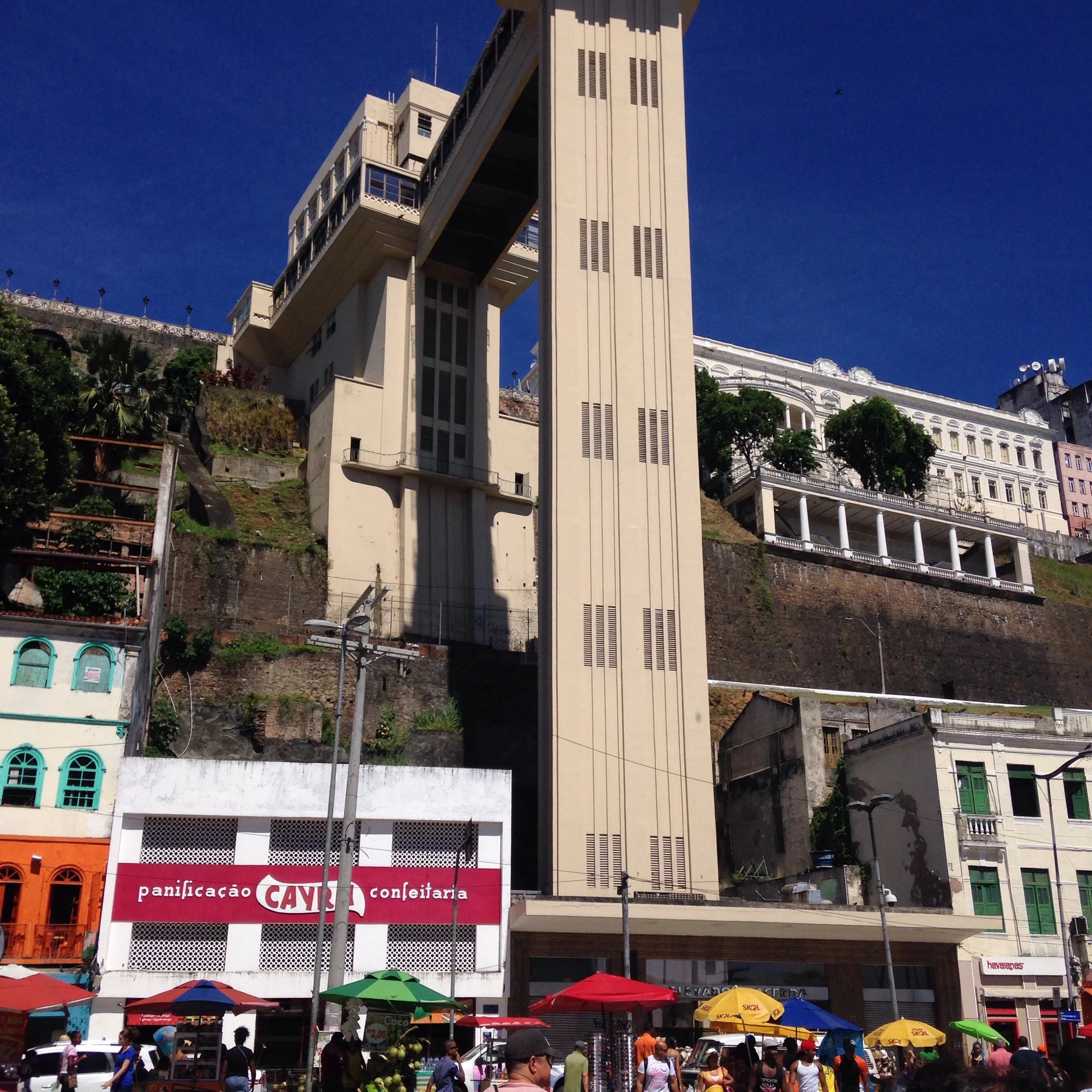 The elevator between the high & low city. A ride was just 8 cents. Bargain!