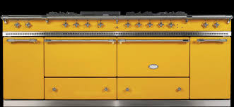 Bright yellow enormous oven