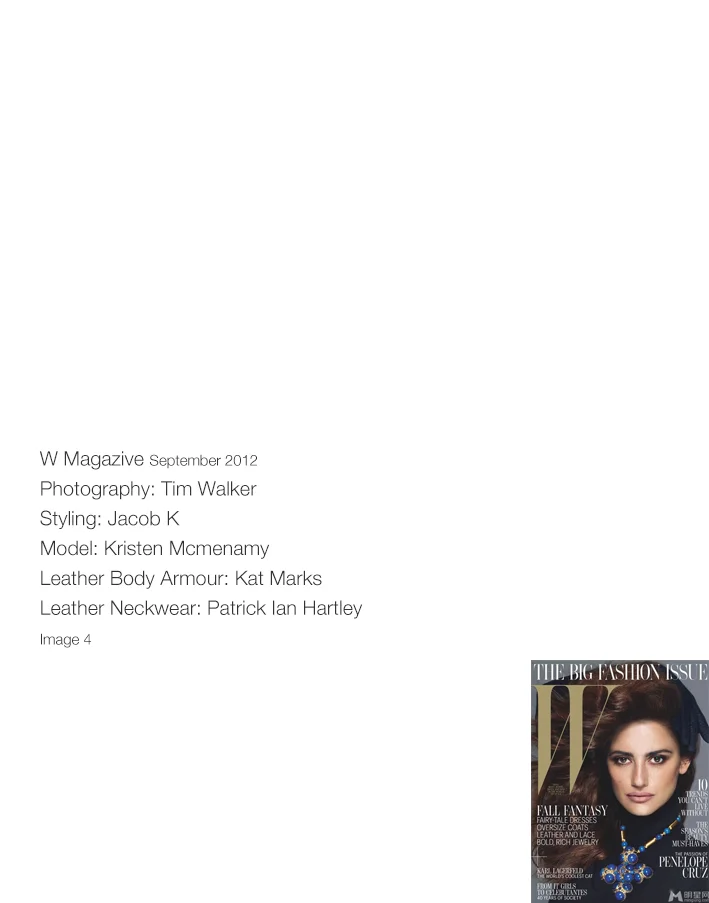 W Magazine September 2012