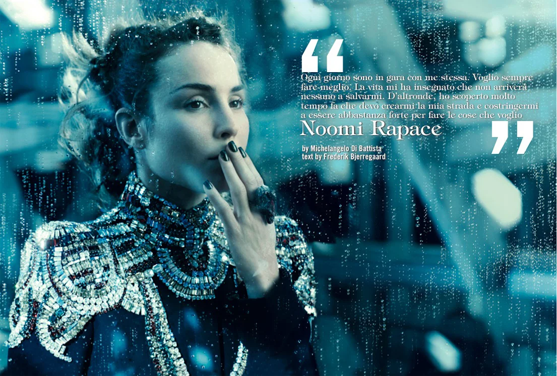 Vogue Italia Dec 2012 with Noomi Rapace