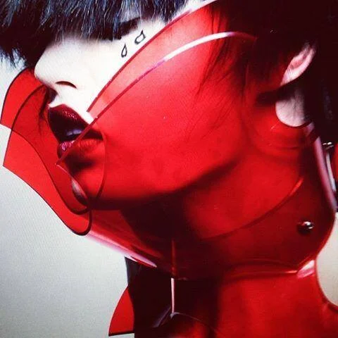 Georgia May Jagger by Nick Knight featuring Glimm Rubeus neckwear by Patrick Ian Hartley