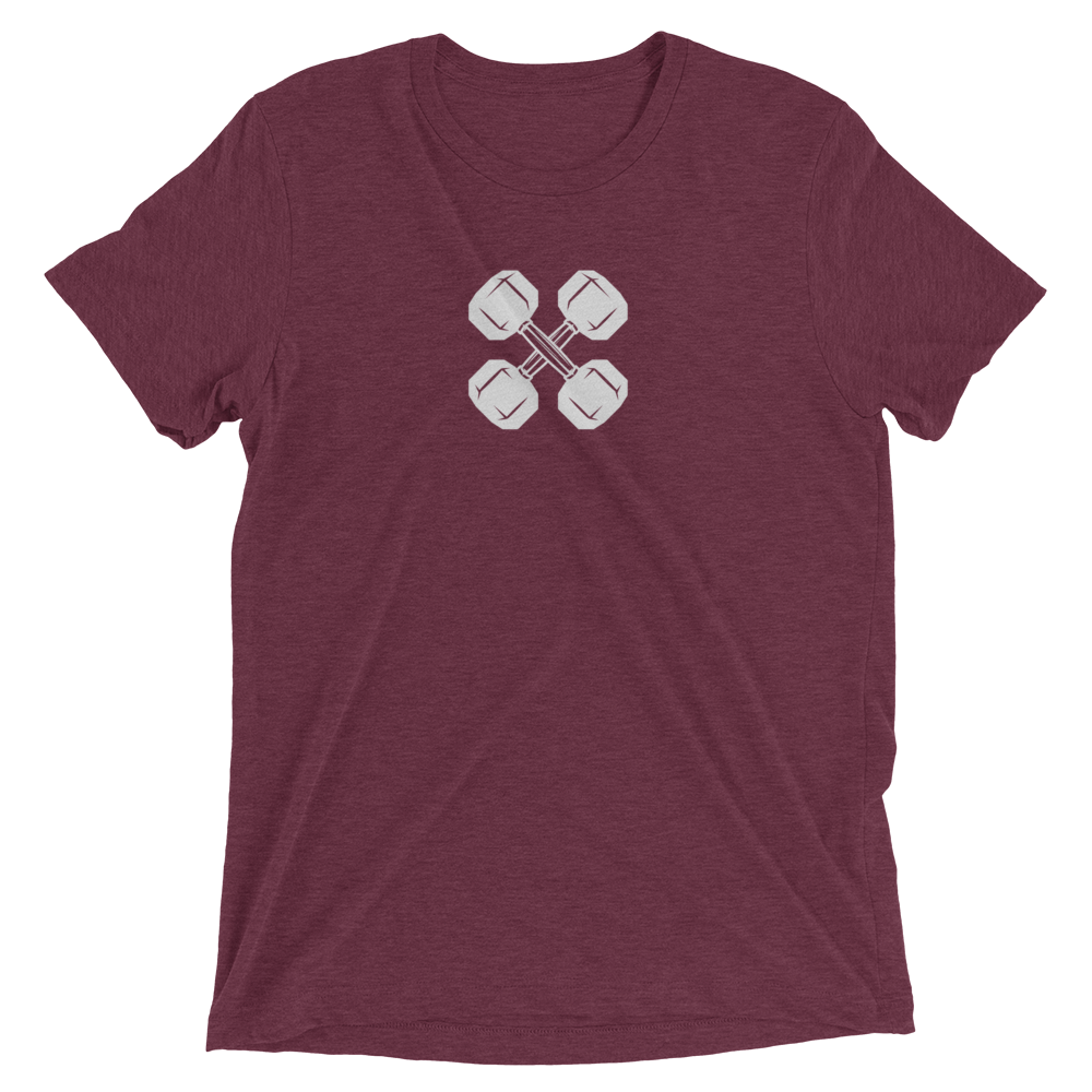 Dumbbell-Crew-White_mockup_Front_Flat_Maroon-Triblend.png