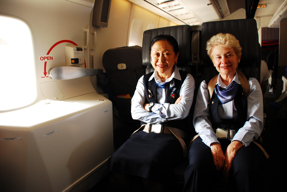 Your flight attendants have a secret language