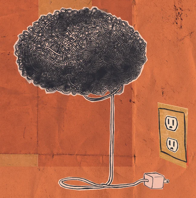 Clinton Walker • Artist's Block , ink and digital, 2013, $60 framed, $25 unframed