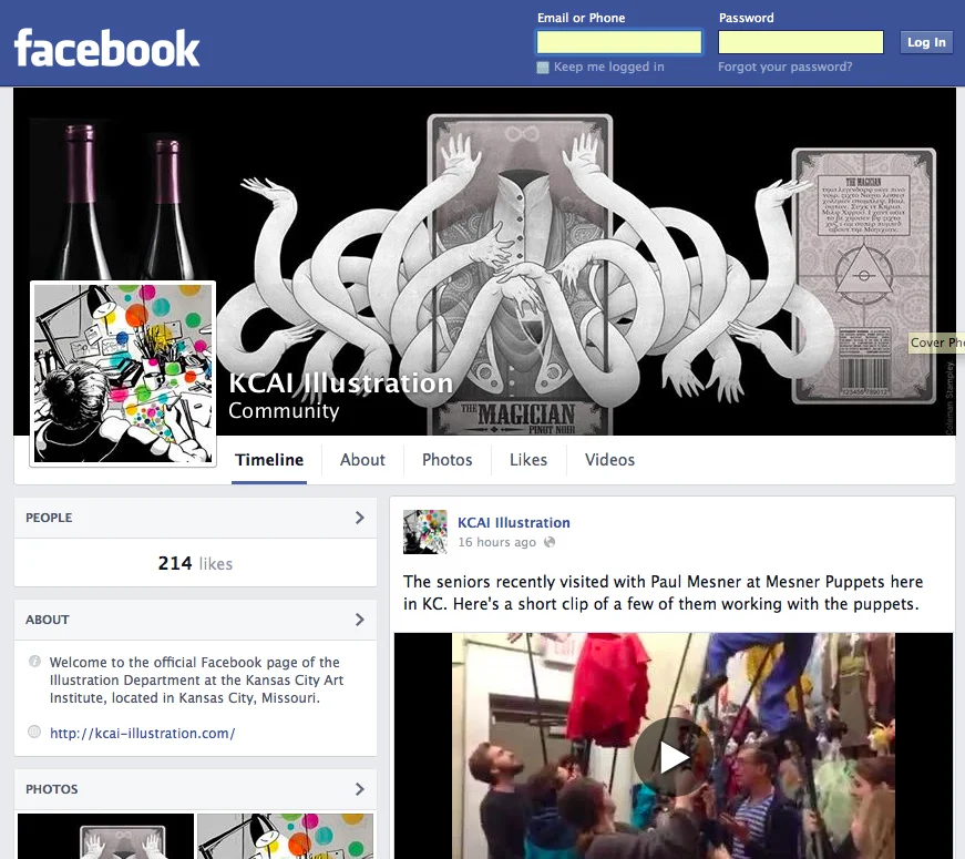 Our new Facebook page! https://www.facebook.com/illustrationkcai