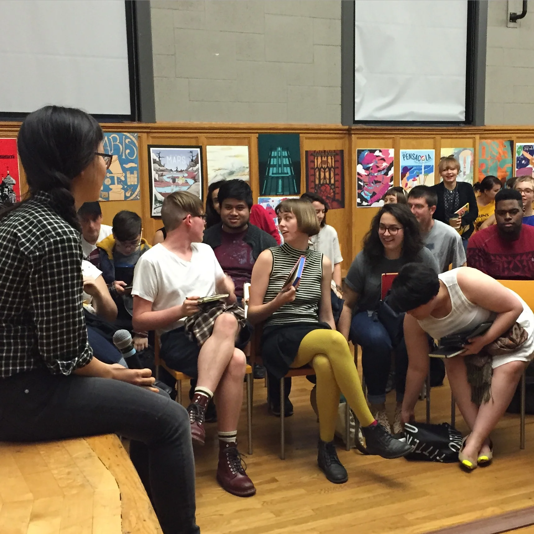  JooHee Yoon with students, Q&amp;A •&nbsp;Fall 2015 