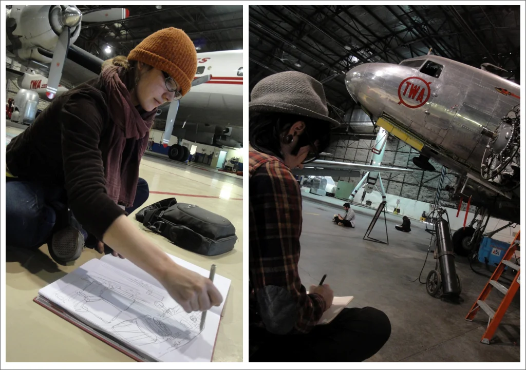 Drawing on location, Spring 2013
