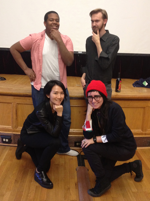 Visiting artist Victo Ngai with students • Fall 2014