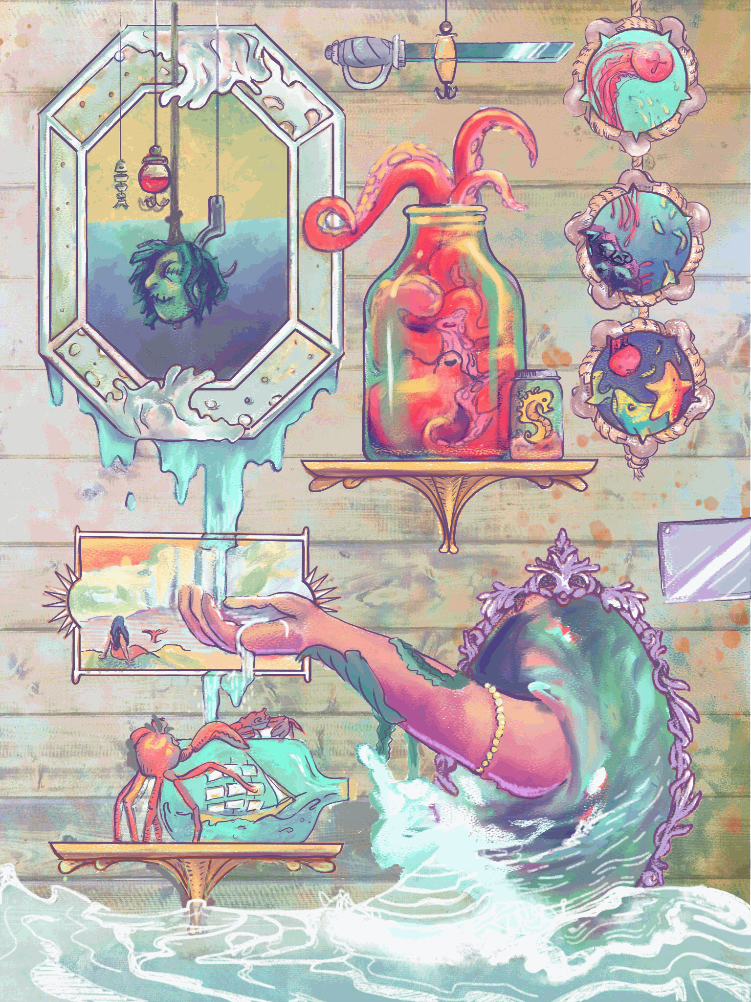  Tina Myers, ‘22 + Miranda Chaffin, ‘22 collab / junior illustration 