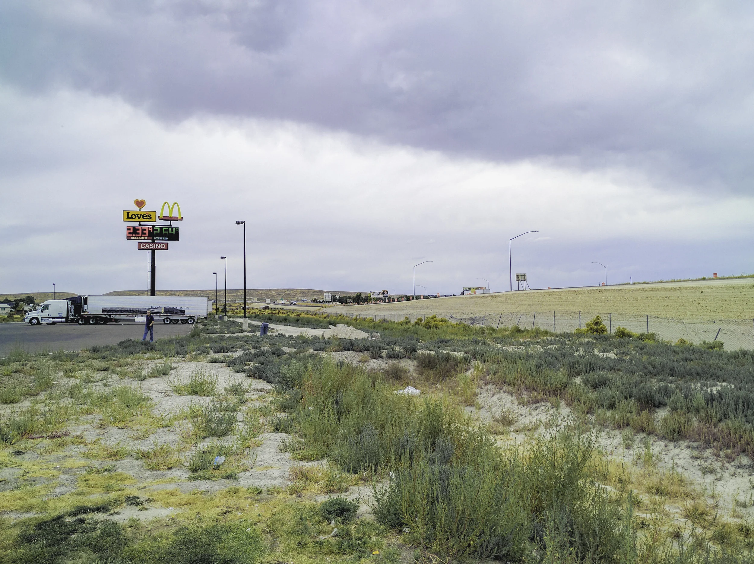 Scenic Nevada. Co-Driver pictured in center left.