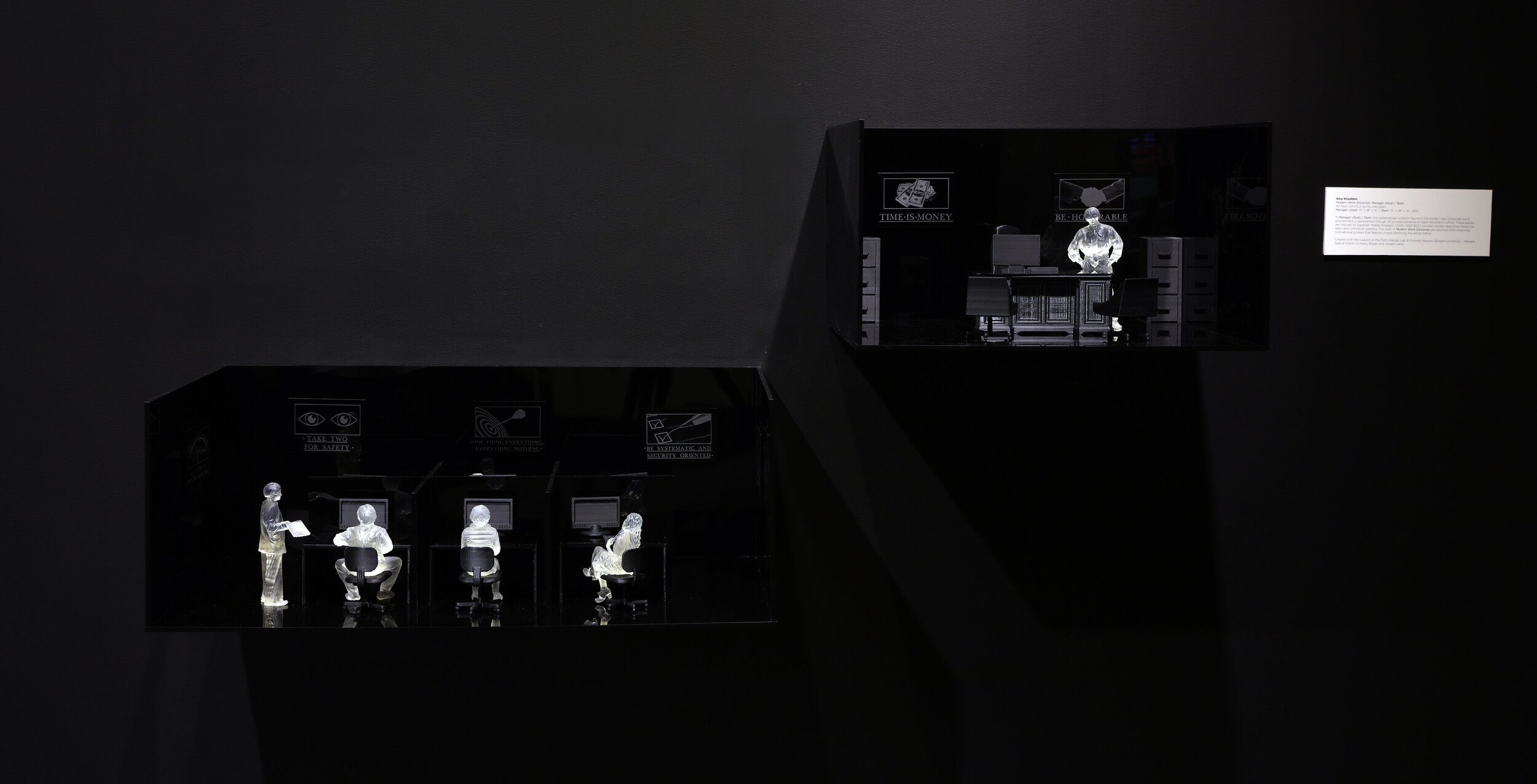 Modern Work Dioramas: Manager + Team. 