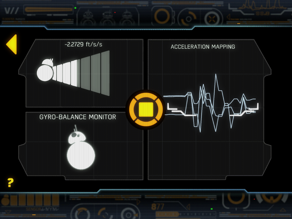 Figure 1-1: A screenshot from the BB-8 smartphone application. The device is in "patrol" mode where it acts autonomously.