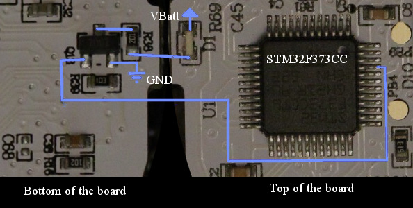 Figure 2-4: BB-8 taillight LED electrical connection.