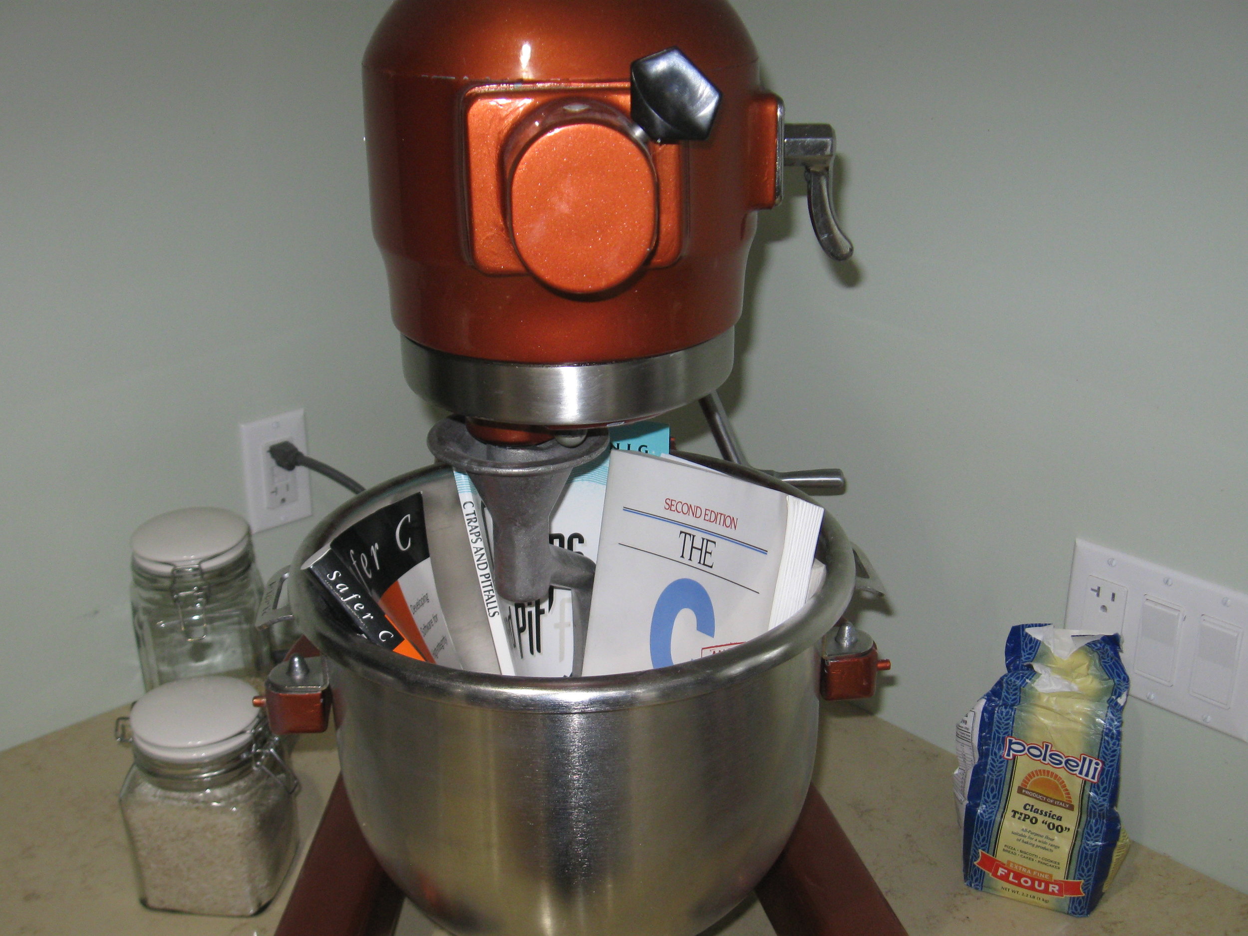 Cooking up a big batch of C code.