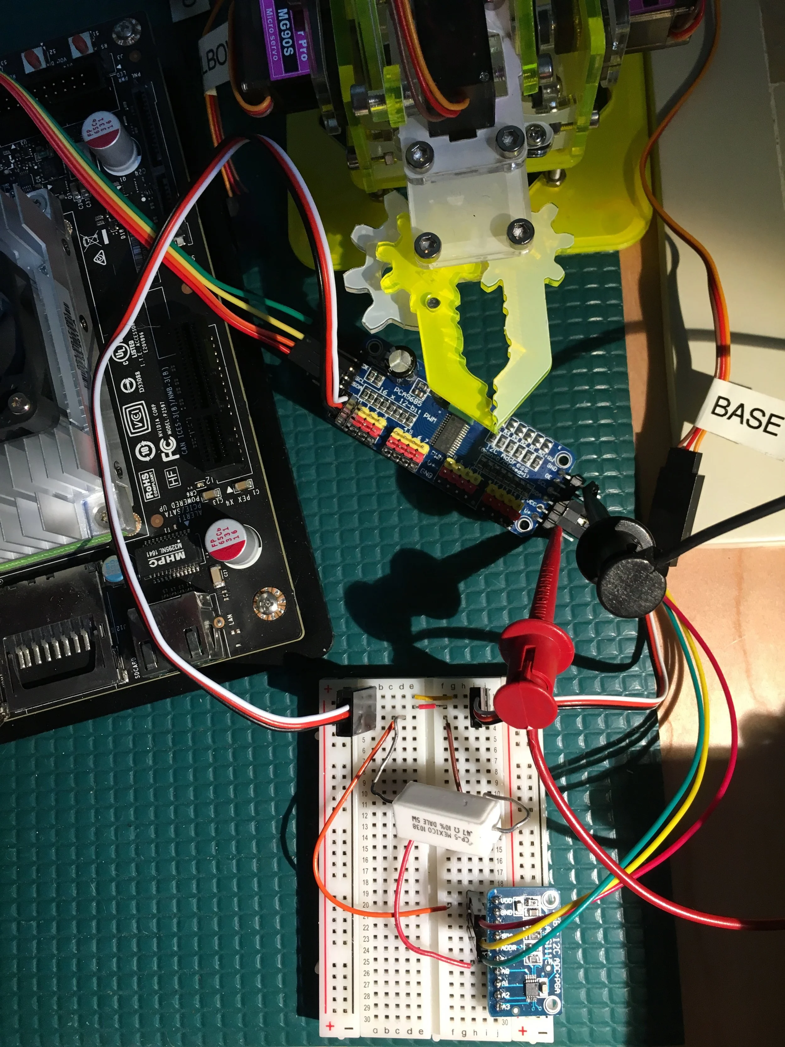 My schematics are not as messy as my breadboard.