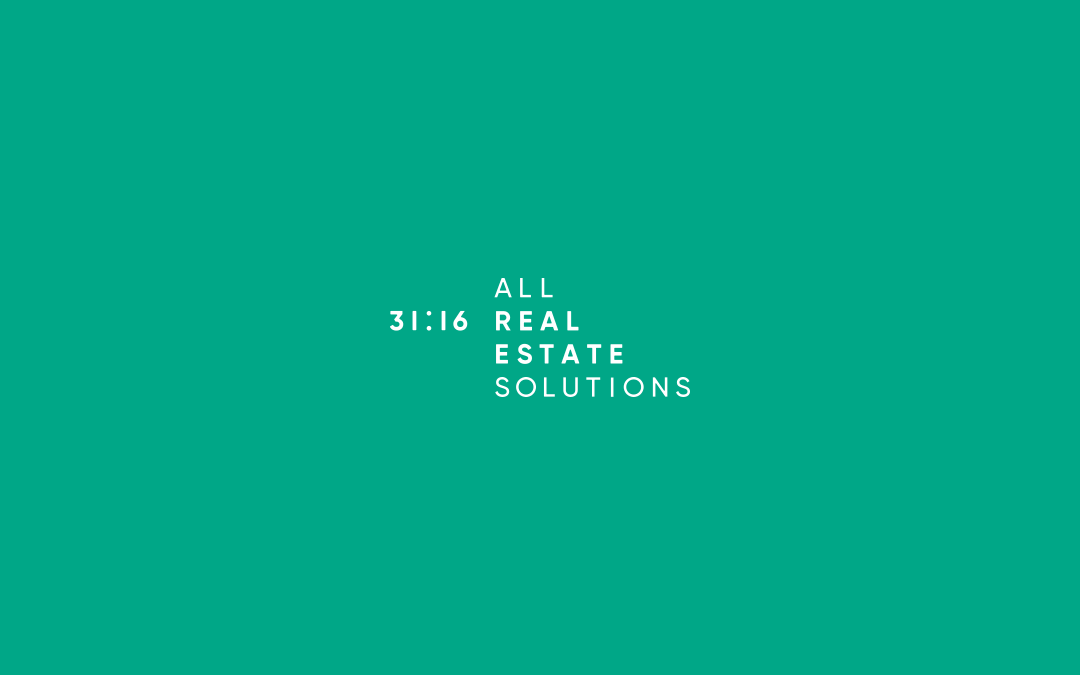  Logotype for 31:16 All Real Estate Solutions. 2019 | More  here . 