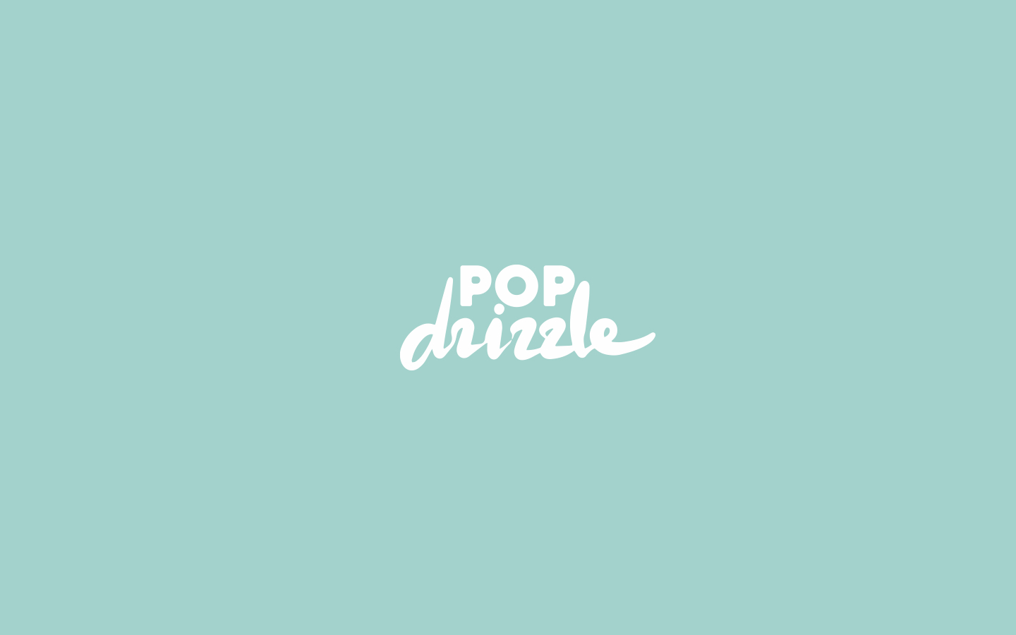  Logo for Pop Drizzle. 2018 