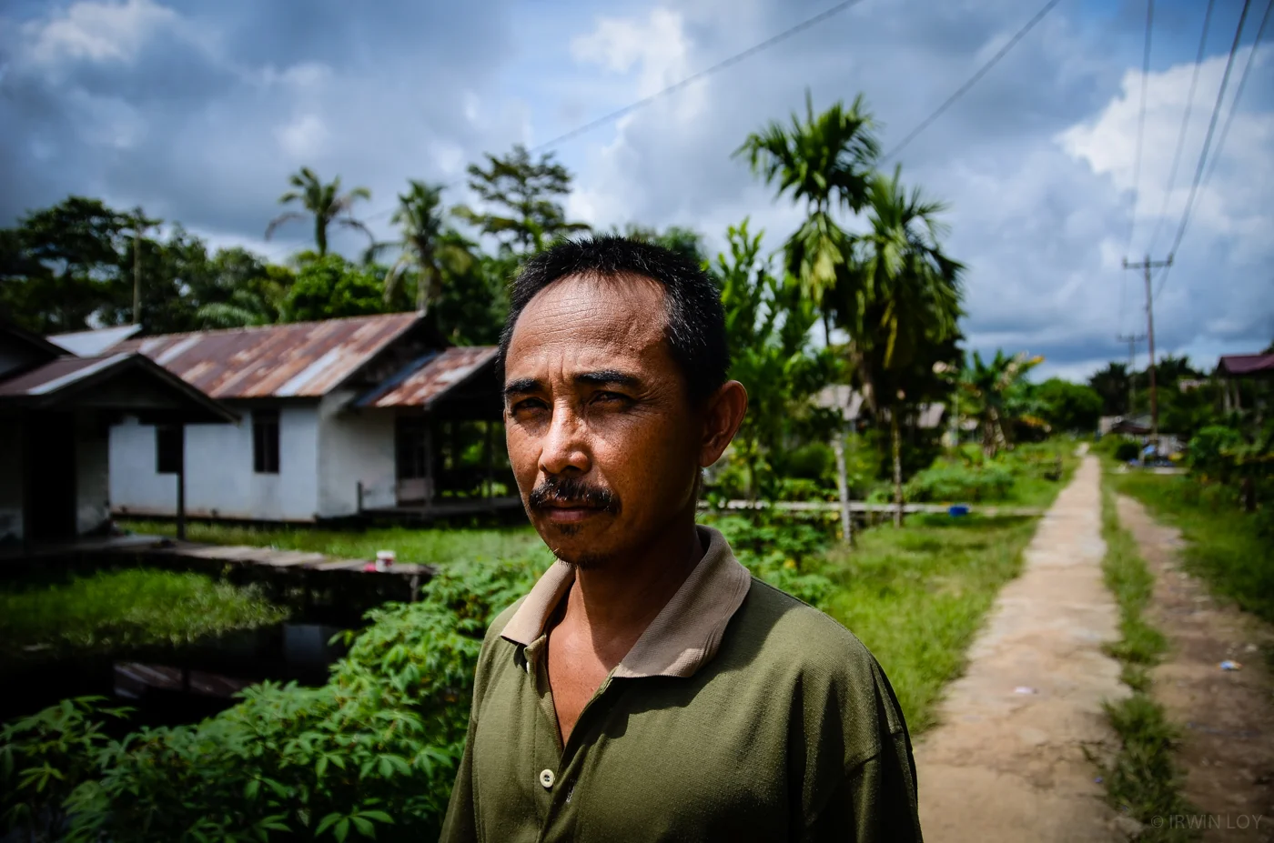Adrianus Adam Tekot is a Dayak community leader who lives in a village outside Pontianak, in West Kalimantan.