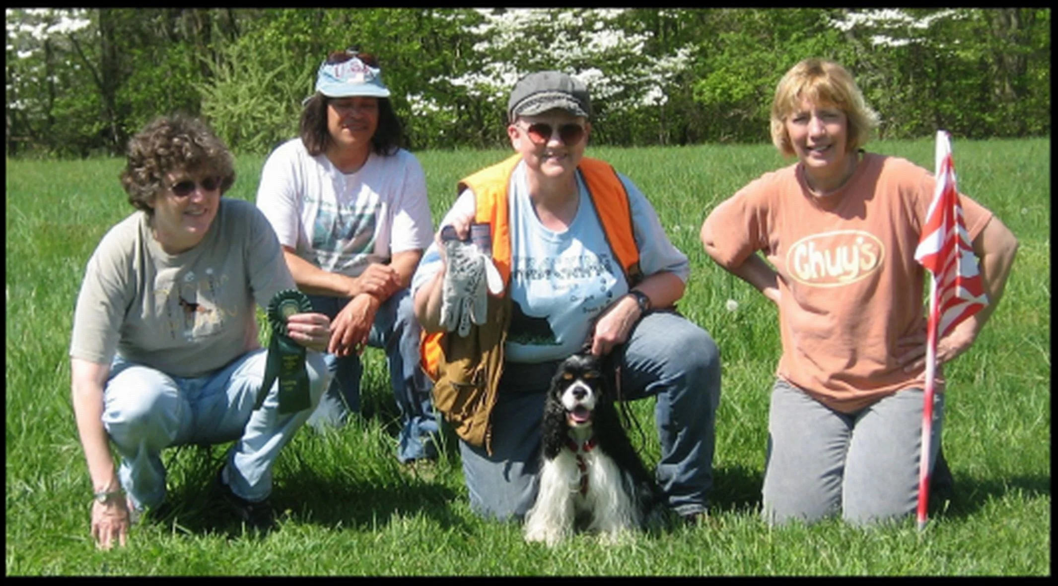 Linda & Catcher after earning his AKC Tracking Dog Title! Catcher is truly a multi-talented dog!