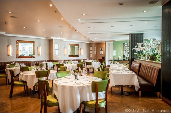 The restaurant at the Lowry Hotel, Manchester by Neil Alexander