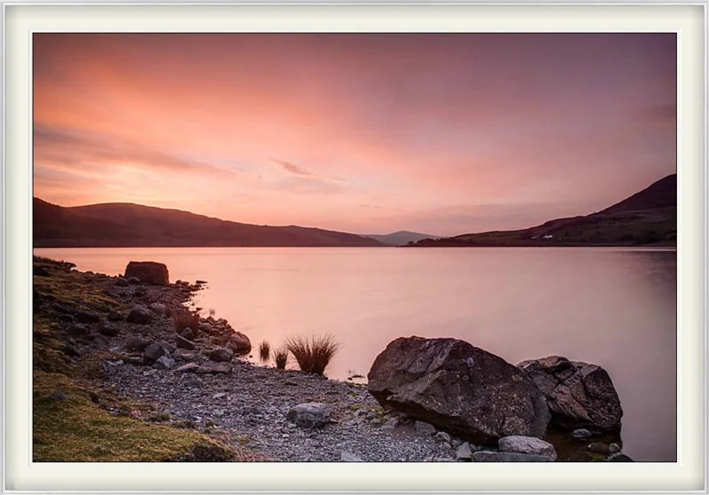 Desktop wallpaper for December 2012 - Llyn Celyn at dawn