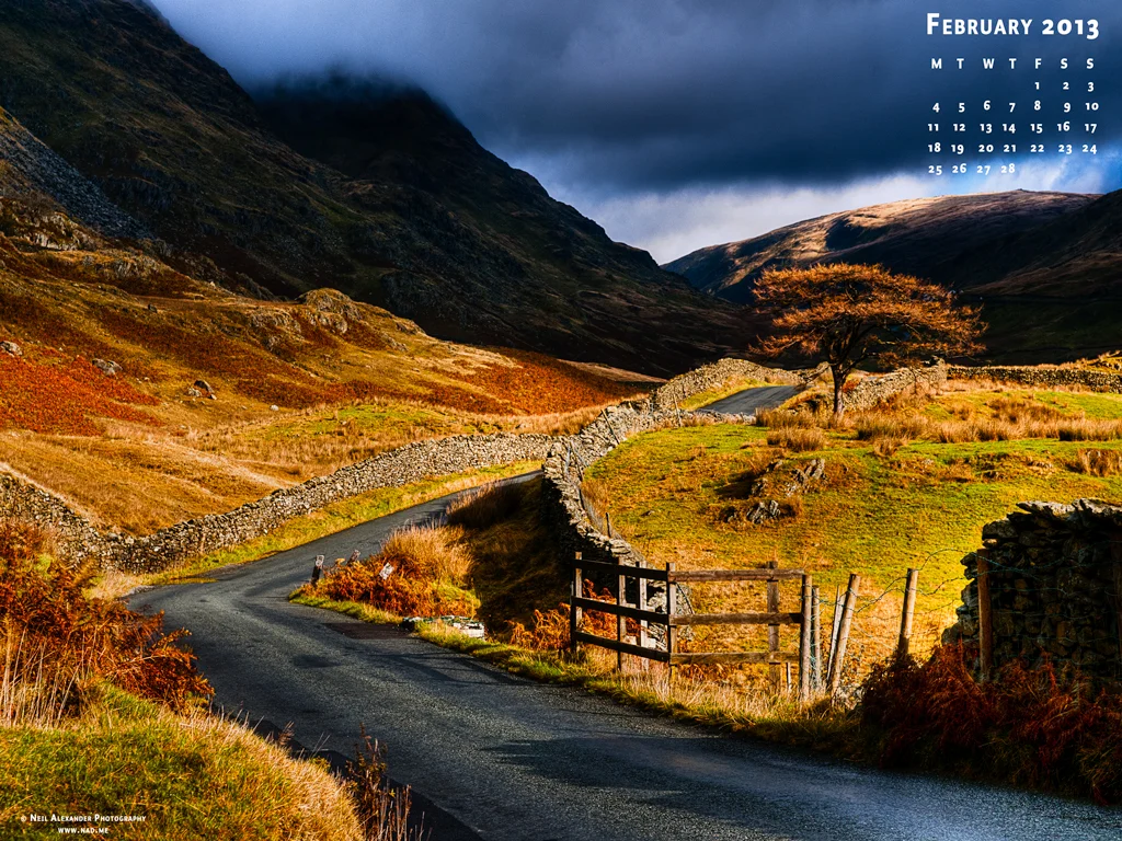 View up The Struggle in the Lake District on an Autumn morning