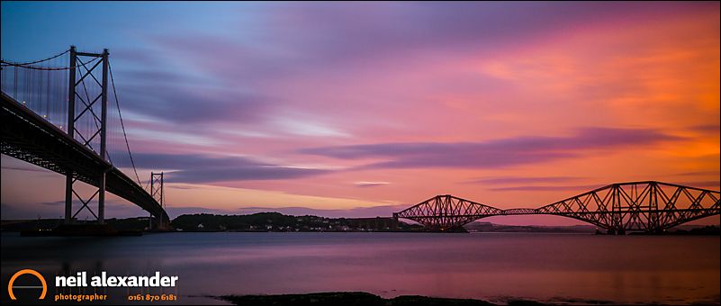 Forth Road and Railway Bridges, Fife, Scotland