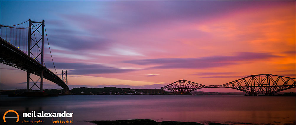 Forth Road and Railway Bridges, Fife, Scotland