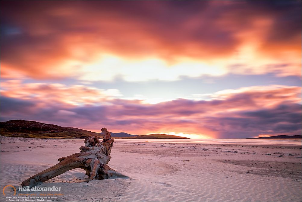 Home is where the heart is but your heart had to roam. Drifting over bridges never to return. Luskentyre beach, Harris. Click here for prints.