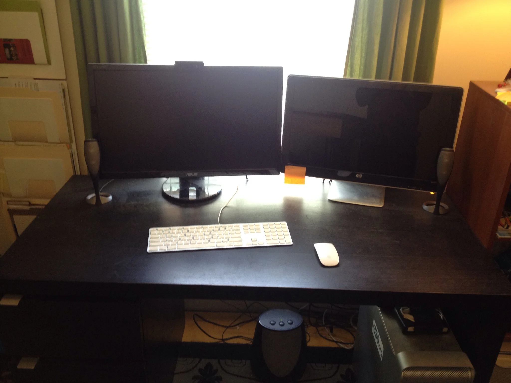 The Before desk setup.