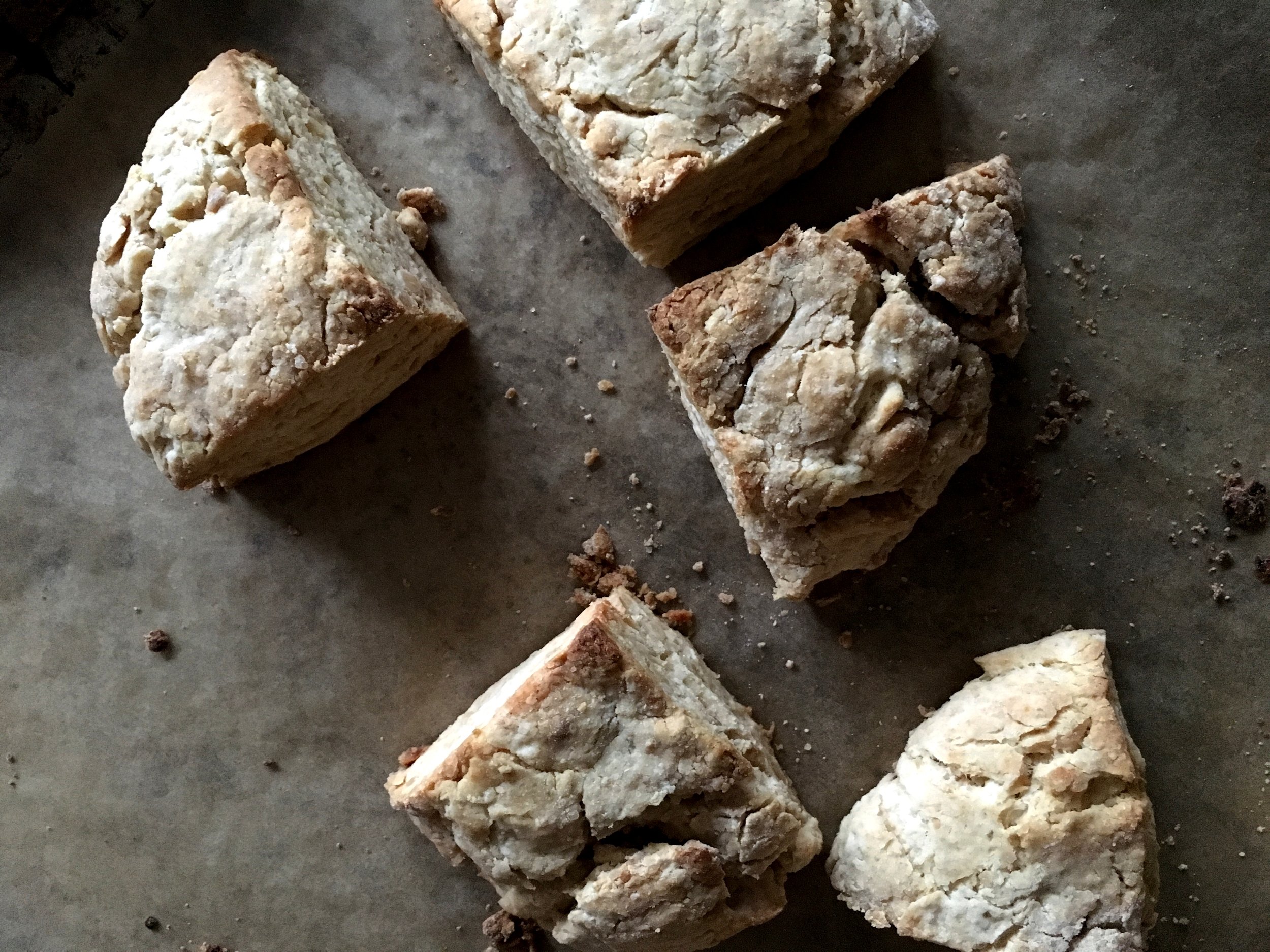 Vegan peanut butter scones