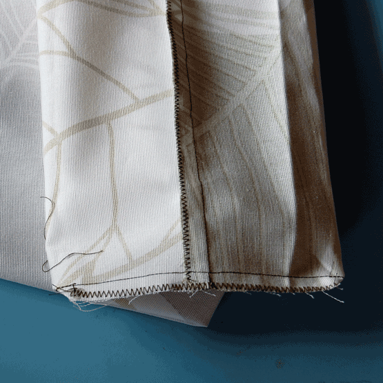 Stitch and finish corner