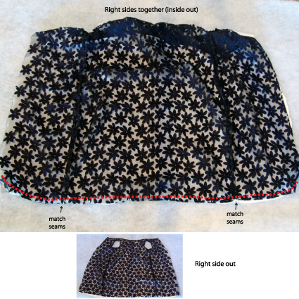 Stitch hemline