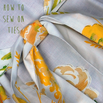 How to Sew on Ties