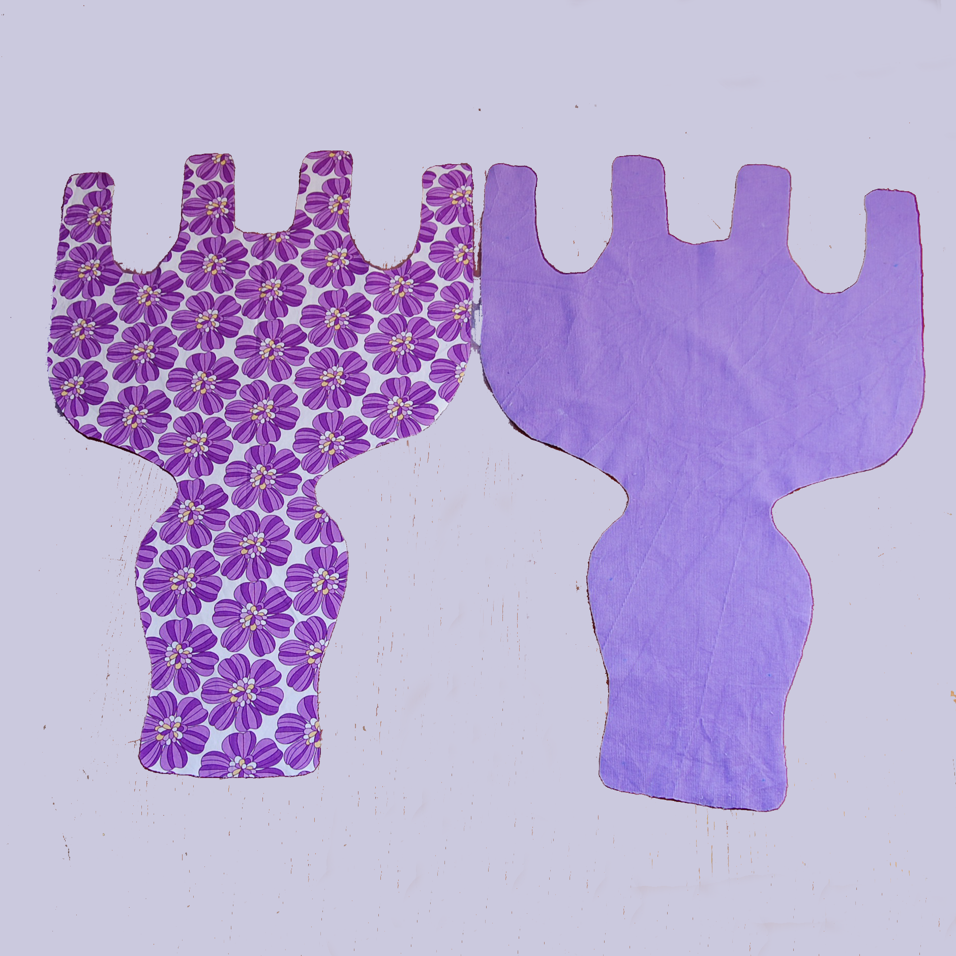 Inner and Outer fabric pieces