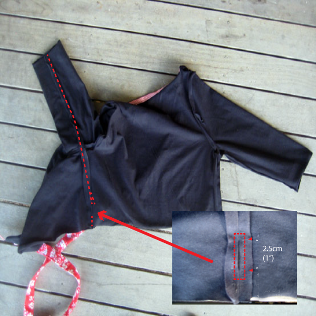 Right side seam gap