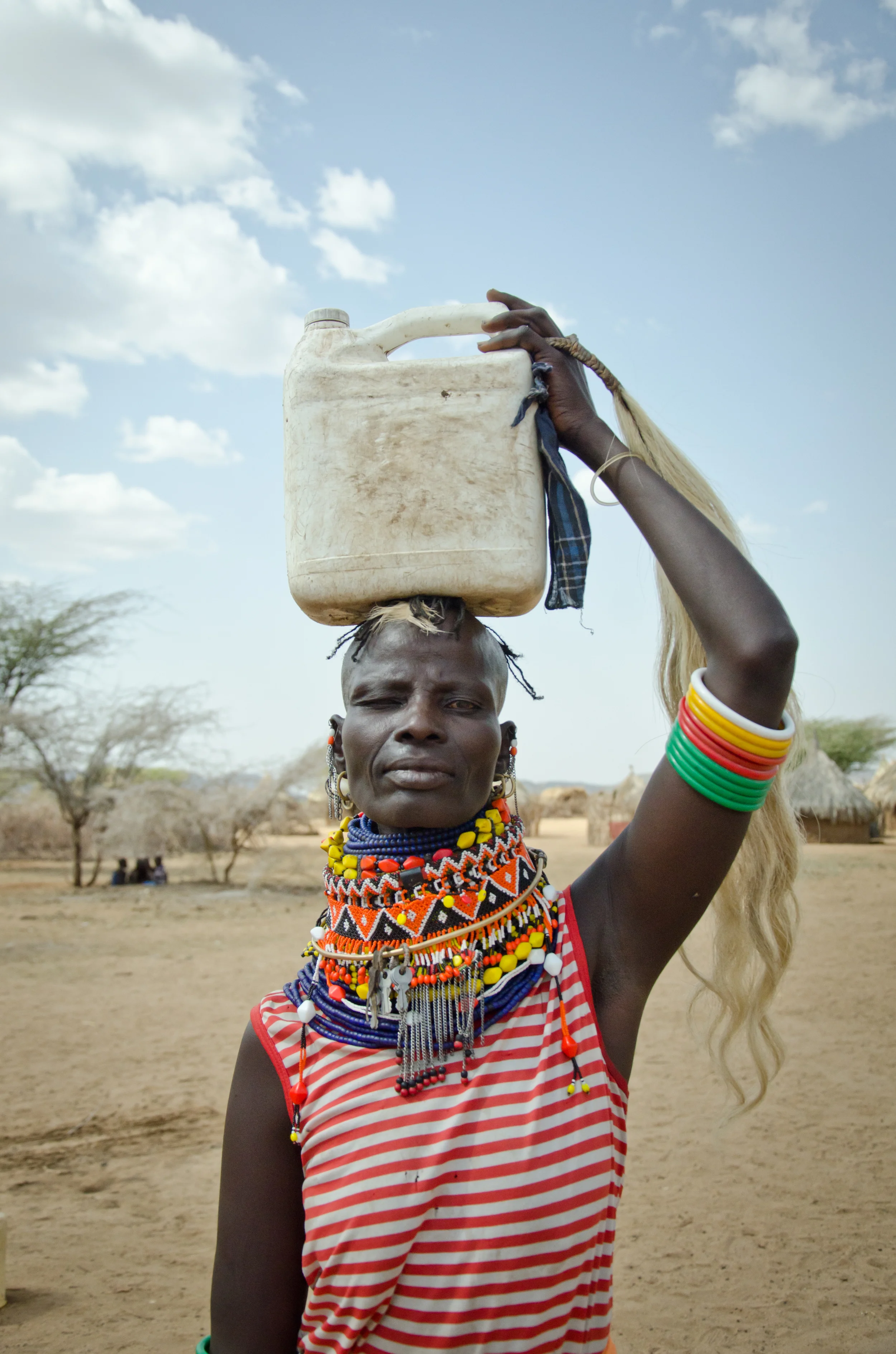  ​When the water truck doesn't come to Lopii, women have to walk 13km to get what their family needs for the day. Because that takes so long, sometimes they have to sleep at the water site, or risk being attacked by cattle rustlers or wild animals on