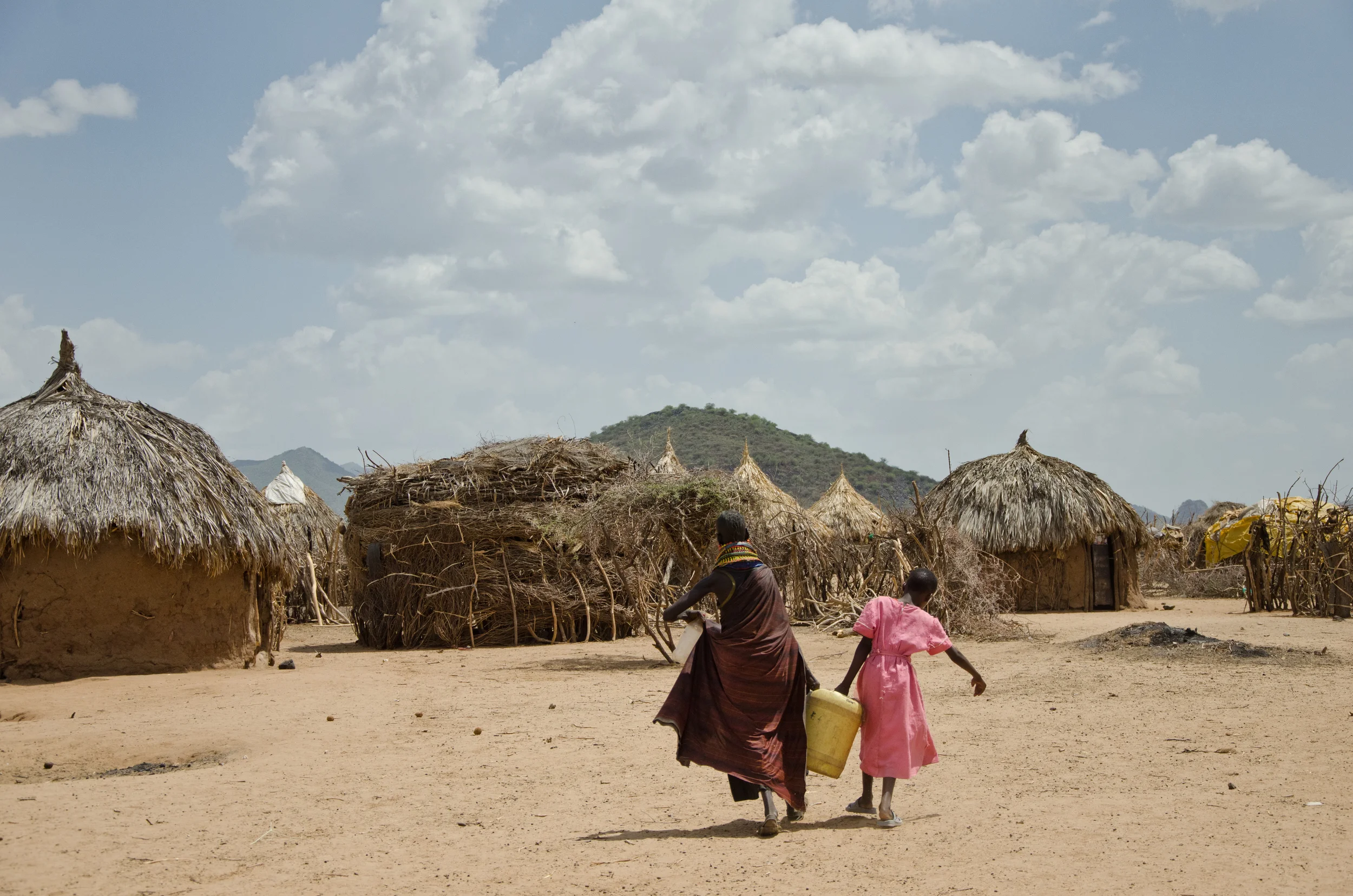  “When I leave the children here, even those who
go to school, they come back because they are thirsty. They will not
concentrate on their learning because they are thirsty." - Nakirdio, mother of six. She shares her husband with two other wives.&nbs
