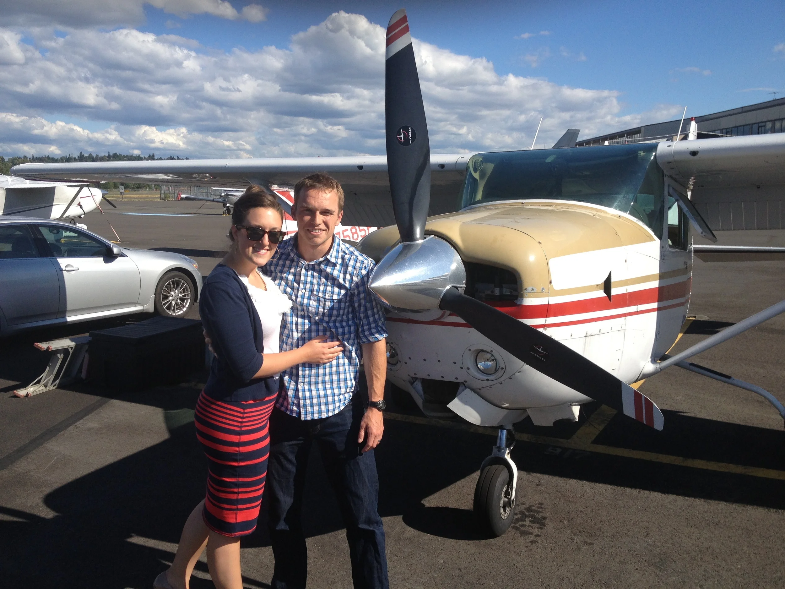 Dave's co-worker was kind enough to take us up in his plane for a little jaunt over Puget Sound.