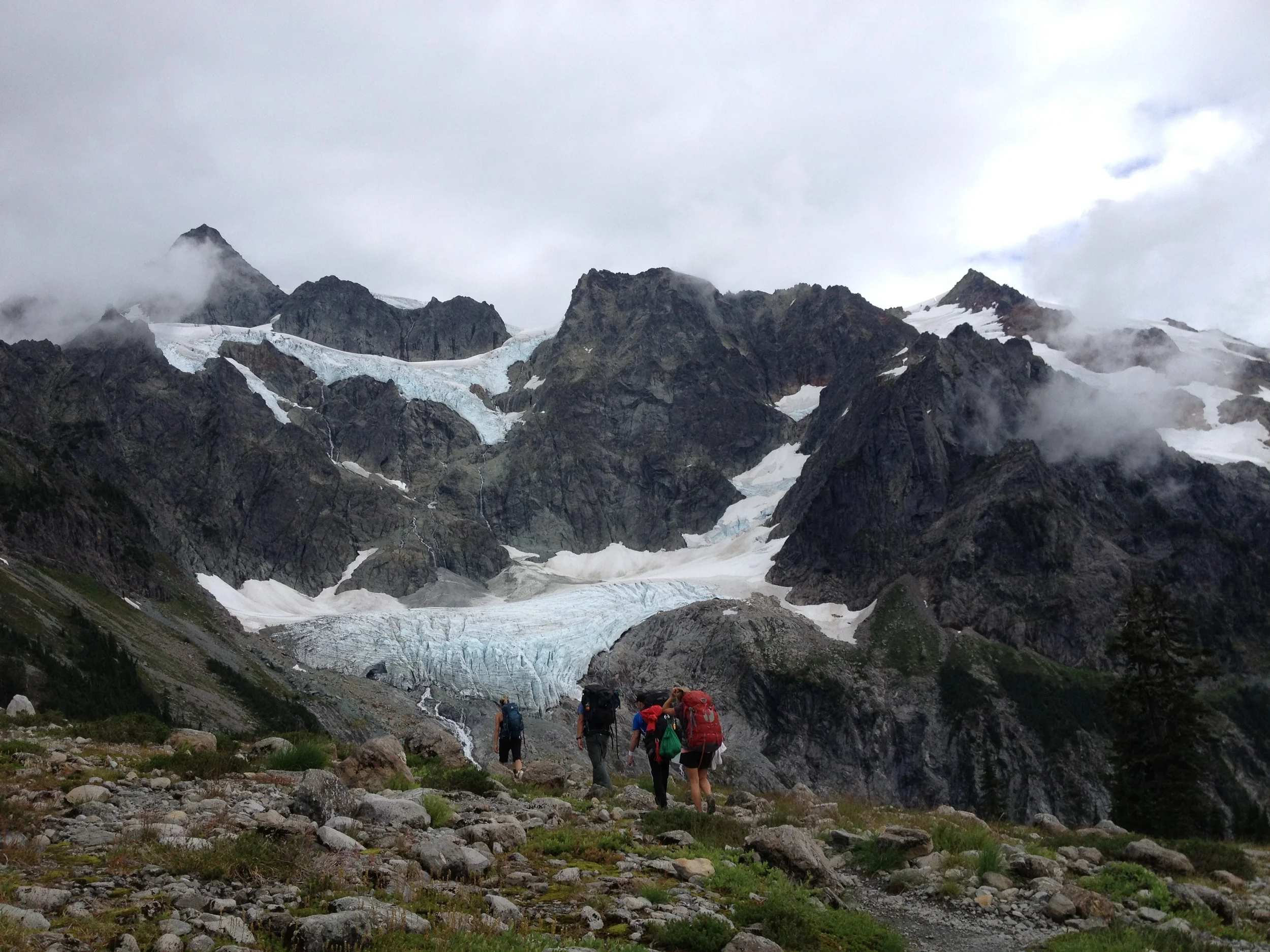 Lake Ann - which wasn't great, but the glacier was cool.