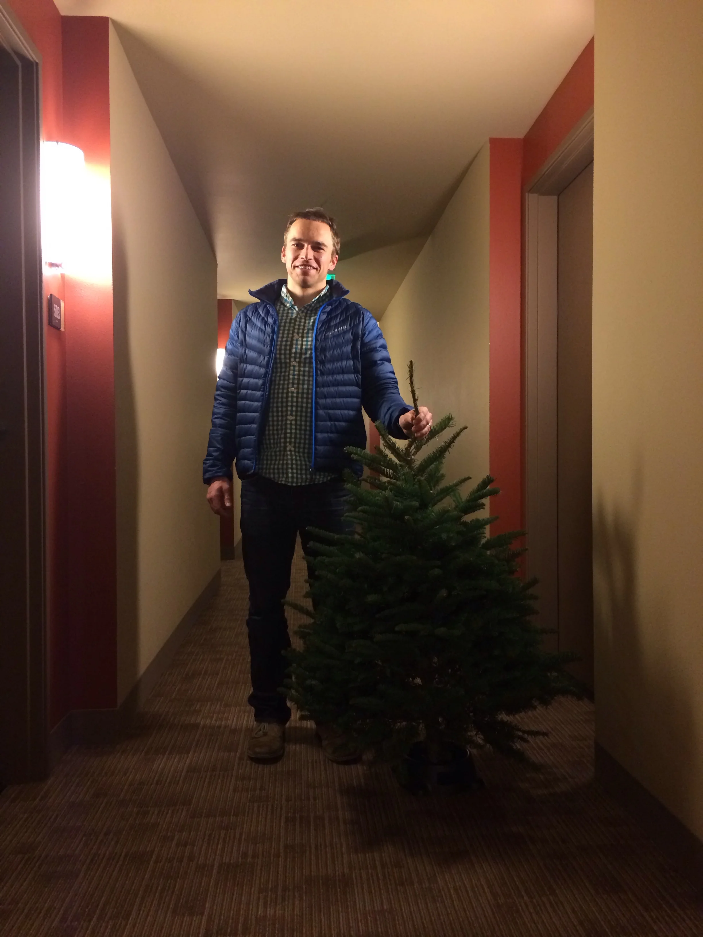 We picked out a Christmas tree right after we left the midwife's office that night. 