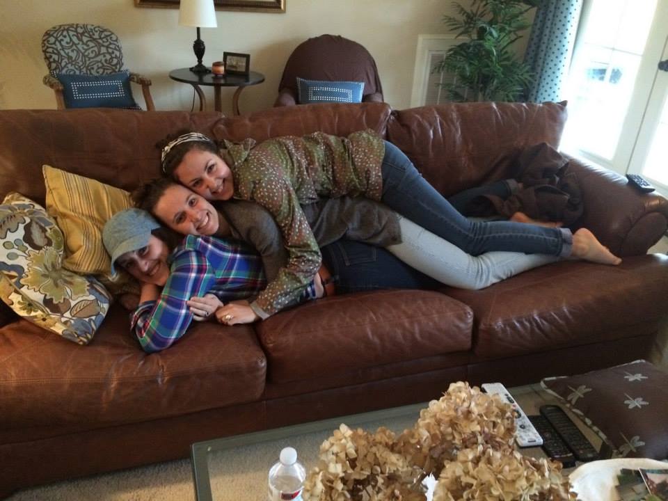 When I saw Jessica and Abby, I told them it was possible I might be pregnant, but I wasn't sure yet. Then I took a test a couple of days later and it was positive!