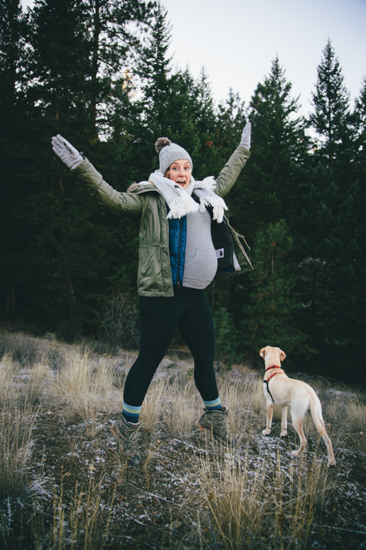Attempted a pregnant jumping photo... 