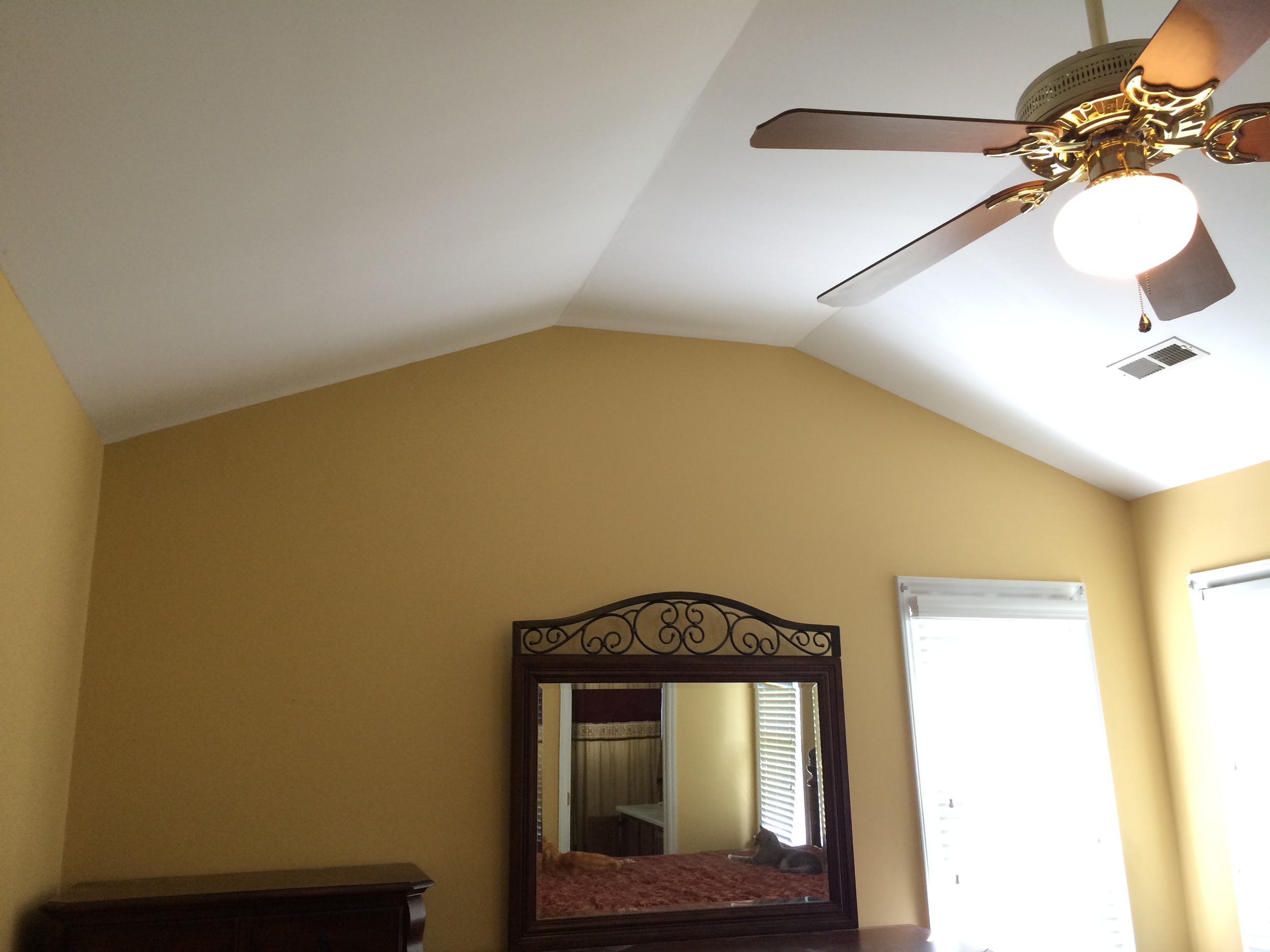 Master bedroom — more delicious gold. 
