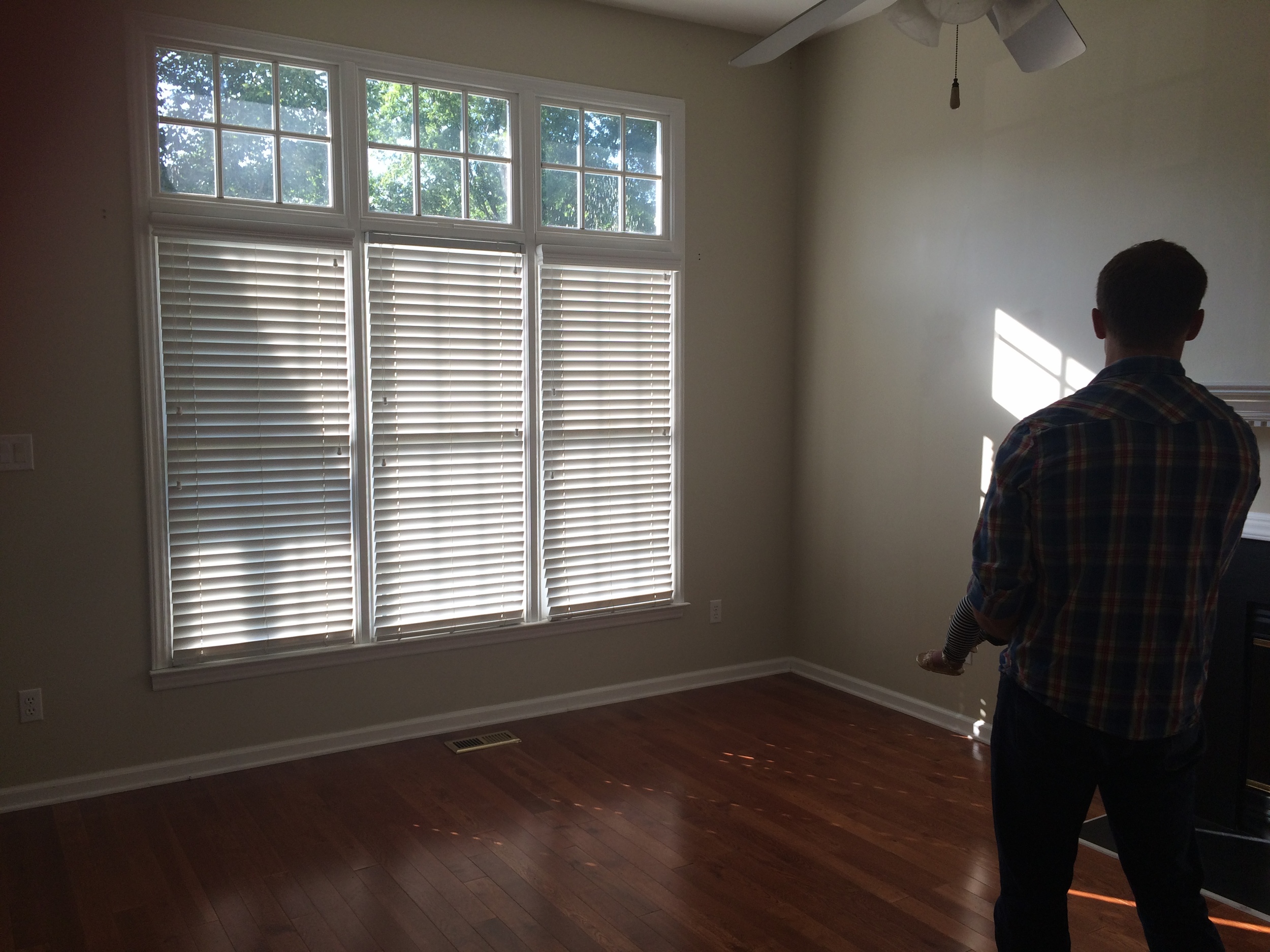Living room — we didn't realize how great the light is until we moved in.