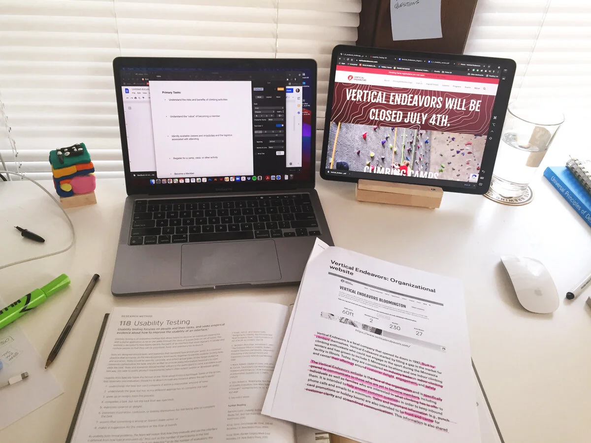 Usability Review in progress